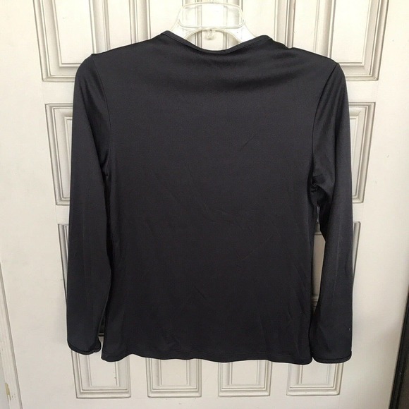Warm & Silky UnderShirt SzS Black Long Sleeves Light Weight Pre-Owned - Picture 2 of 8